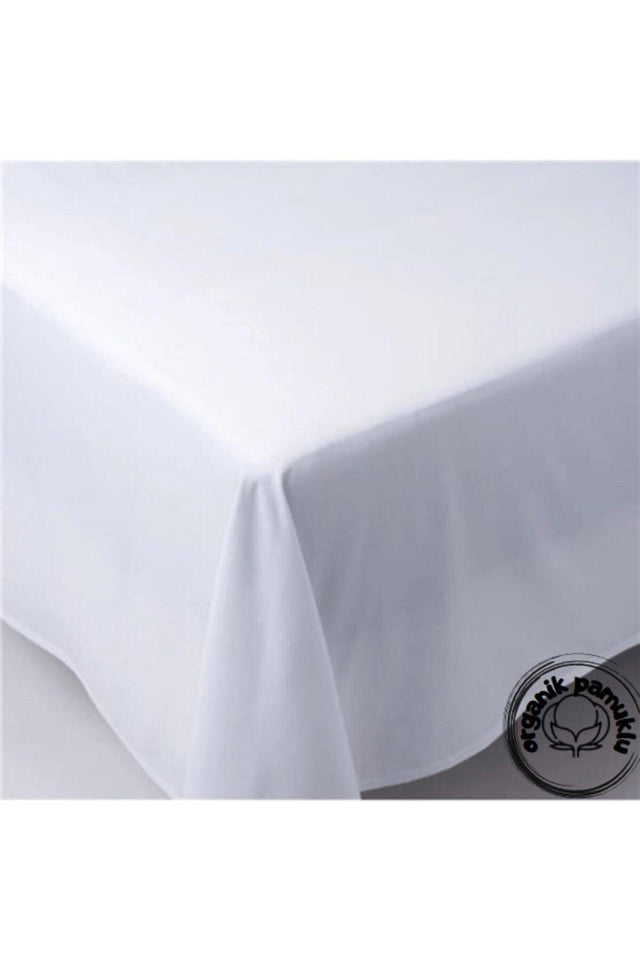 Home Luxury Cotton Plain White Sheet Double 220*240 - Swordslife