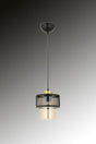 Honeycomb Single Black Mica Headed Pendant Chandelier - Swordslife