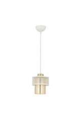 Honeycomb Single Modern Glazed White Pendant Chandelier - Swordslife