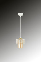 Honeycomb Single Modern Glazed White Pendant Chandelier - Swordslife