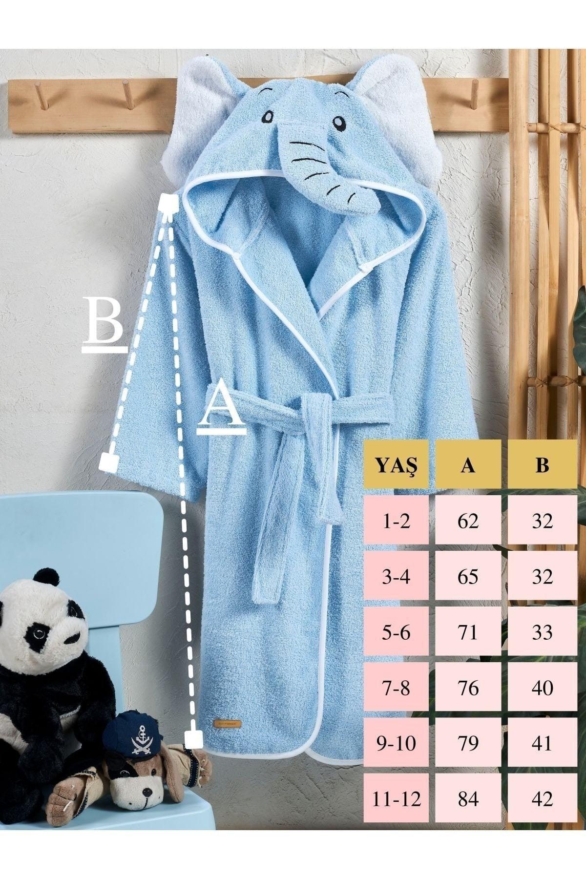 Hooded Kid's Bathrobe Cotton Men's Bathrobe