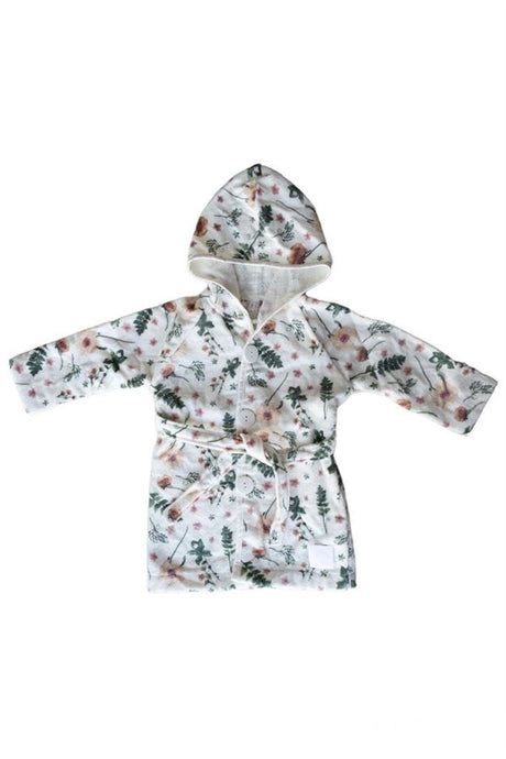 Hooded Girls-boys Bathrobe Cotton-flowery - Swordslife