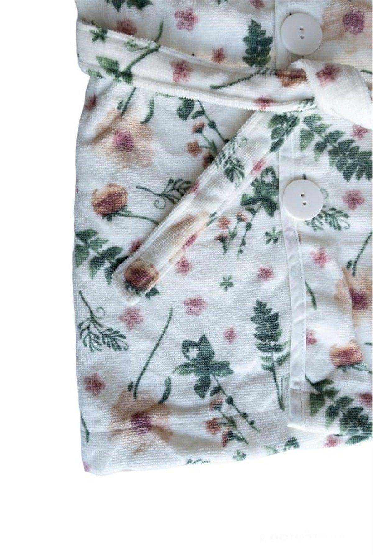Hooded Girls-boys Bathrobe Cotton-flowery - Swordslife