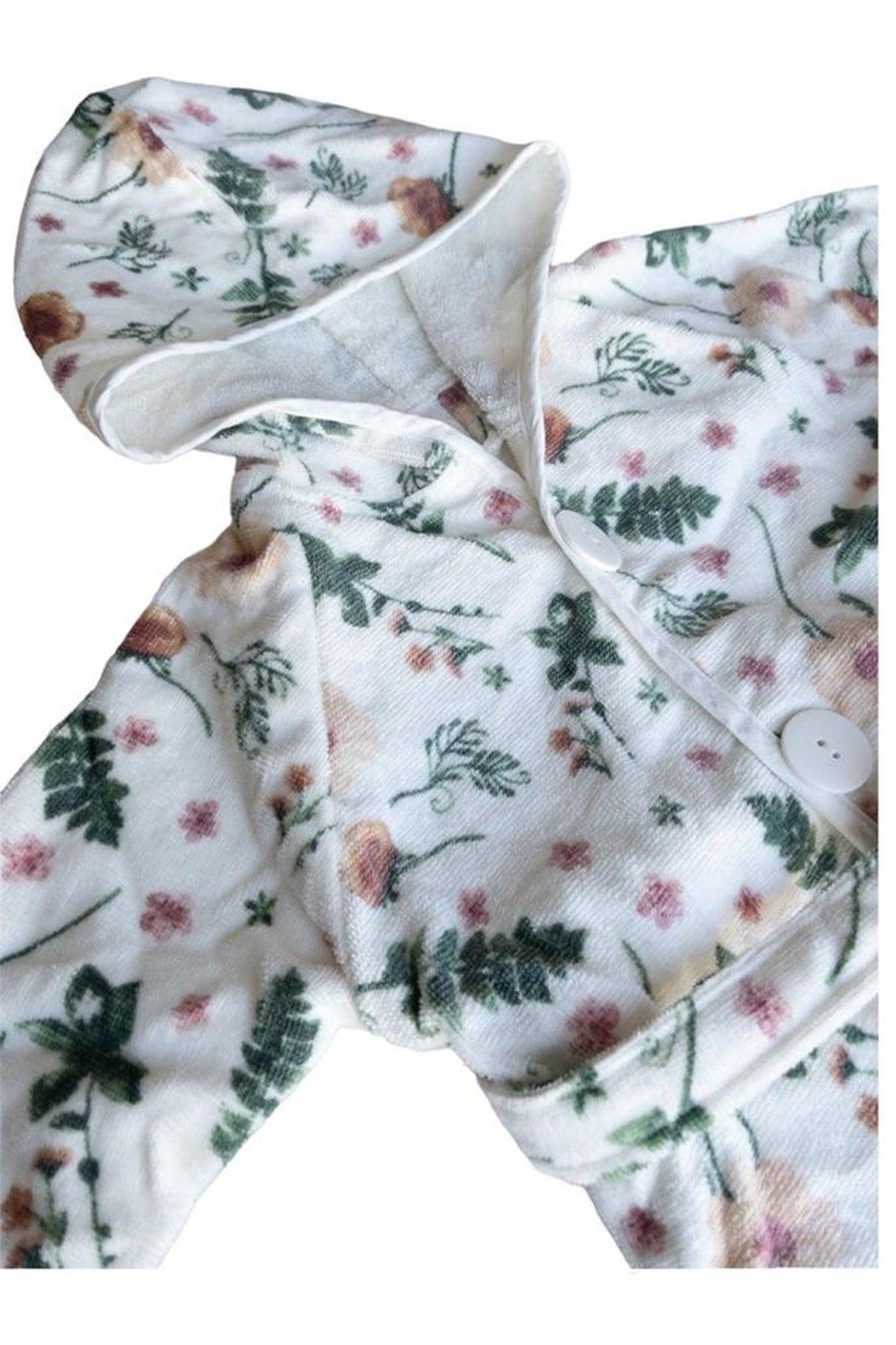 Hooded Girls-boys Bathrobe Cotton-flowery - Swordslife