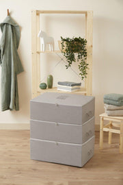 Hurç 3 Pcs. Large Size Gray Color Interlining Under Base Base