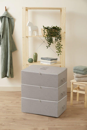 Hurç 3 Pcs. Large Size Gray Color Interlining Under Base Base