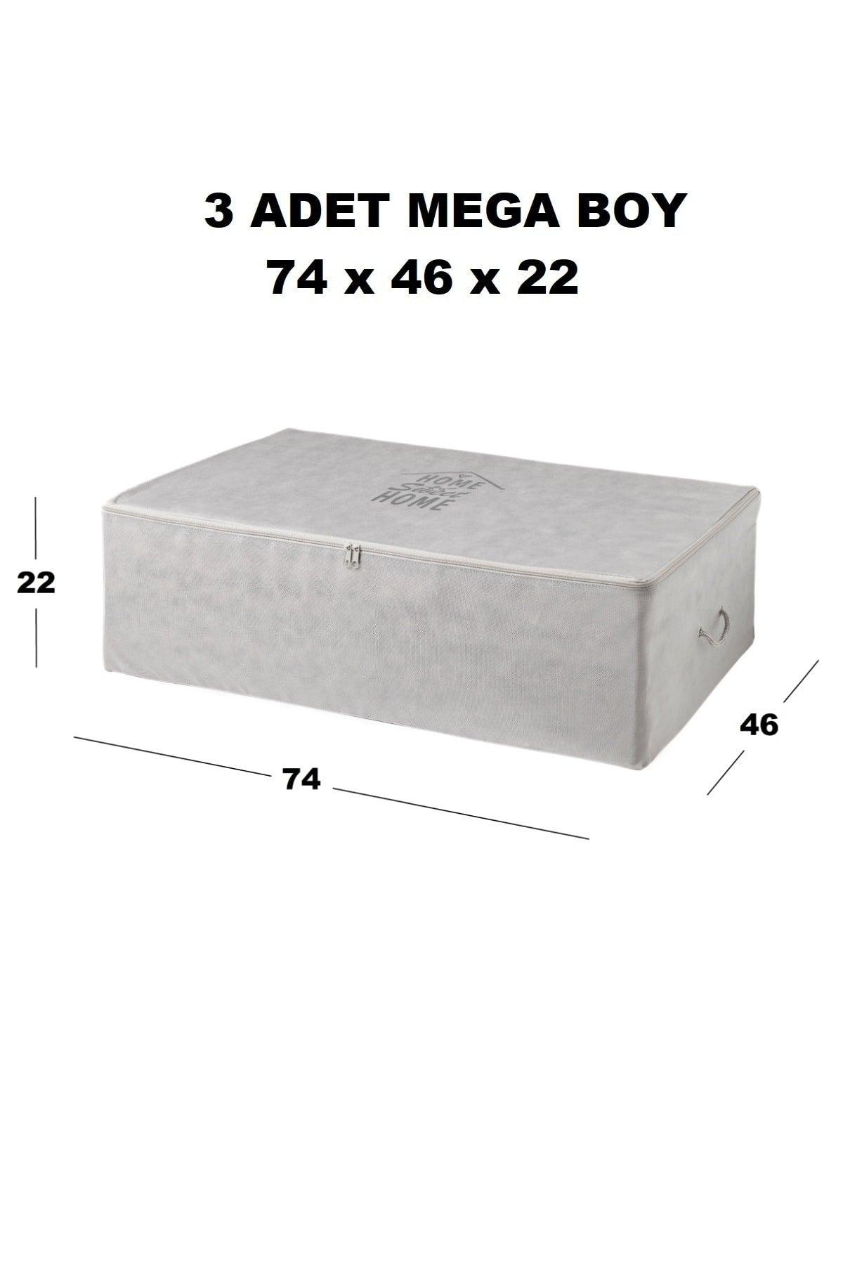 Hurç 3 Pcs. Mega Size Gray Color Interlining Under Base Base