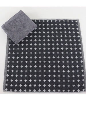 Double Kitchen Towel Set Anthracite Gray - Swordslife