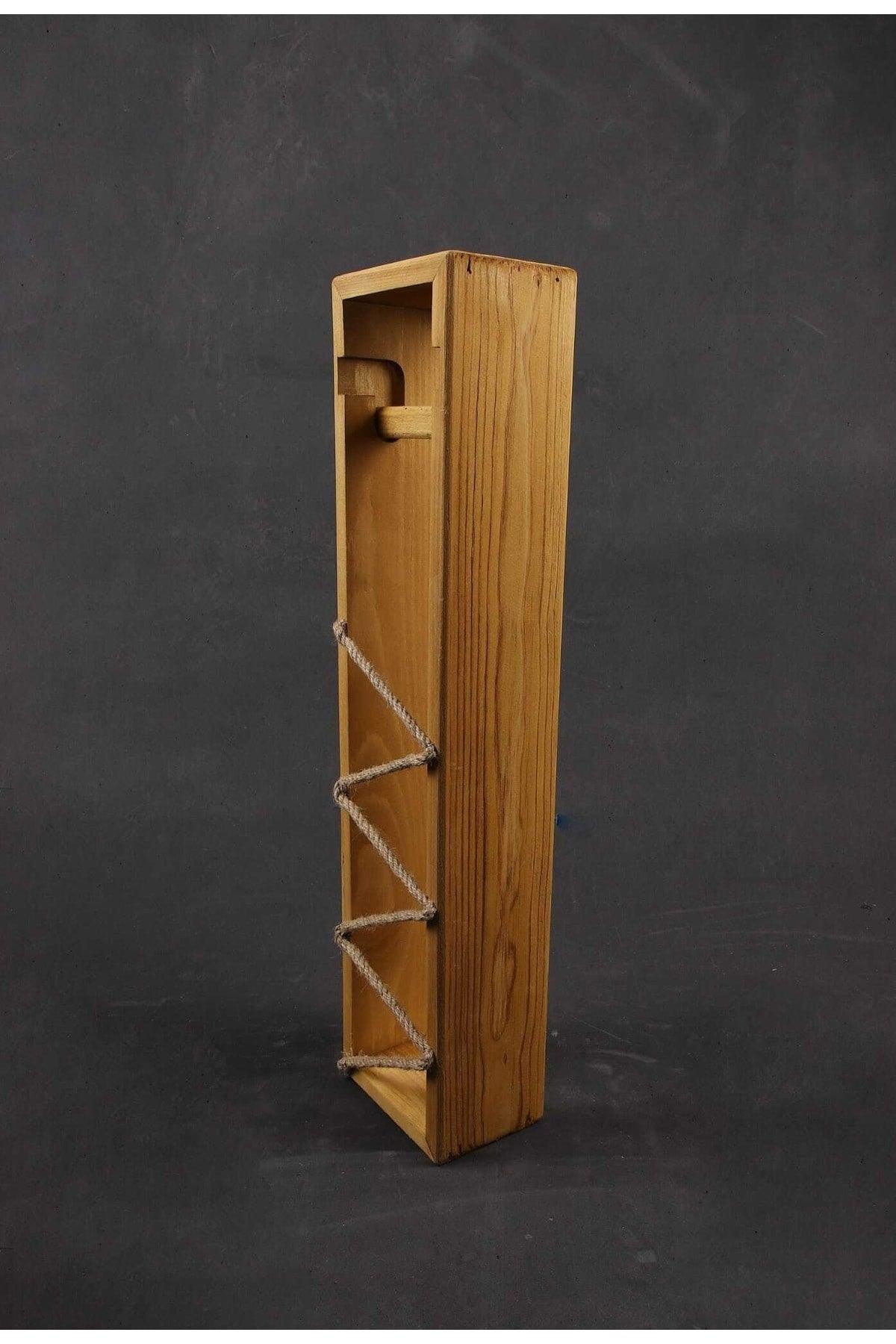 Impregnated Pine Wood Reservoir Toilet Paper Stand - Swordslife