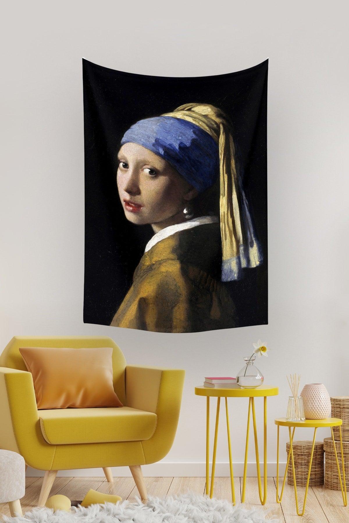 Girl with a Pearl Earring Johannes Vermeer Wall Covering Carpet 140x100 Cm-70x100 Cm - Swordslife