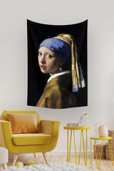 Girl with a Pearl Earring Johannes Vermeer Wall Covering Carpet 140x100 Cm-70x100 Cm - Swordslife