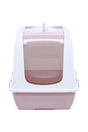 Indoor Cat Toilet Top Open Pink