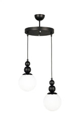 Endless 2nd Chandelier Black and White Glass - Swordslife