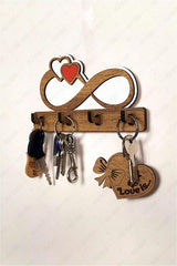 Infinity Figure Wooden Key Holder - Walnut - Swordslife