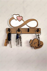 Infinity Figure Wooden Key Holder - Walnut - Swordslife