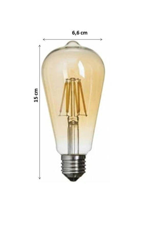 Infoled 6w Filament Rustic Led Bulb Yellow