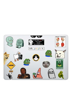 Scratch-resistant laptop and tablet sticker set 18 pieces