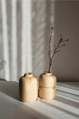 Nordic Style Wooden Vase for 2 - Swordslife