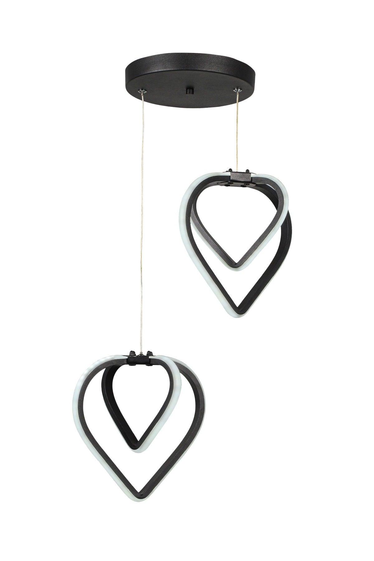 Sevinç 3 Color Led 2nd Chandelier Black - Swordslife