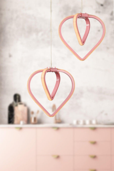 Sevinç 3 Color Led 2nd Chandelier Pink - Swordslife