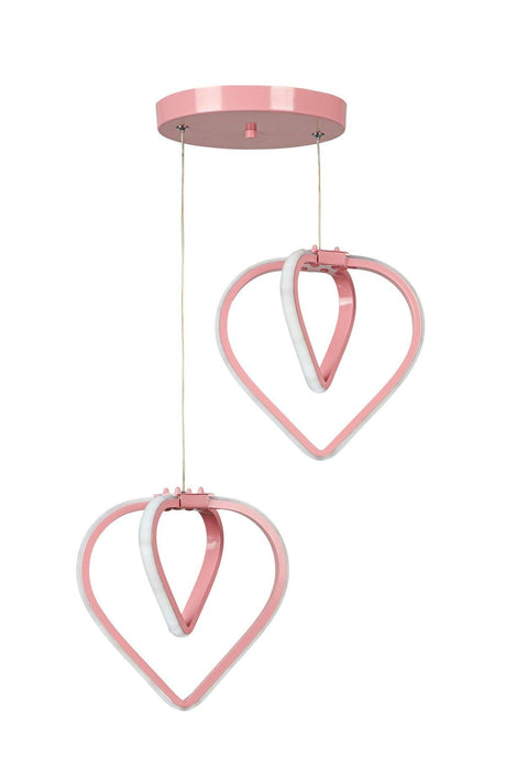 Sevinç 3 Color Led 2nd Chandelier Pink - Swordslife