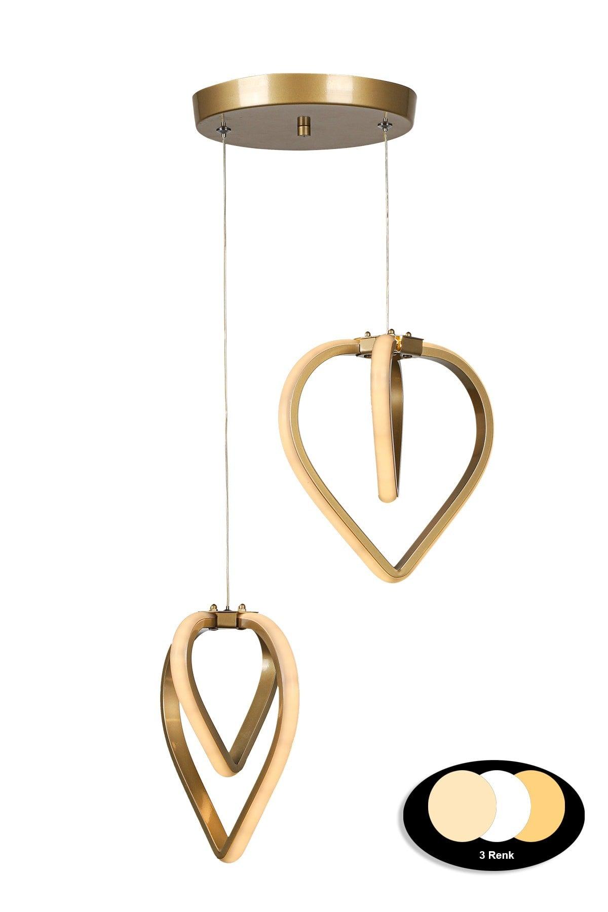 Sevinç 3 Color Led 2nd Chandelier Tumbled - Swordslife
