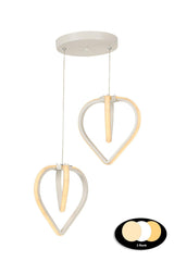 Sevinç 3 Color Led 2nd Chandelier White - Swordslife