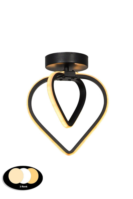 Sevinç 3 Color Led Ceiling Mount Single Chandelier