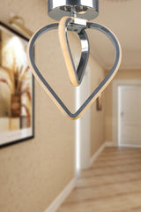 Sevinç 3 Color Led Ceiling Mount Single Chandelier Chrome - Swordslife