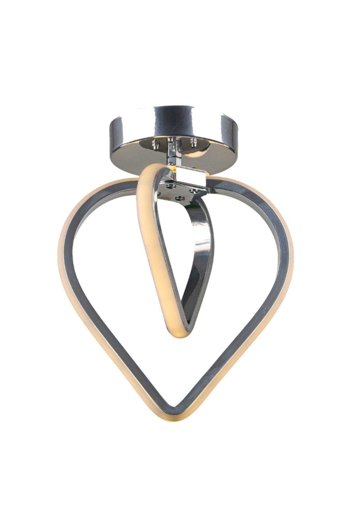 Sevinç 3 Color Led Ceiling Mount Single Chandelier Chrome - Swordslife