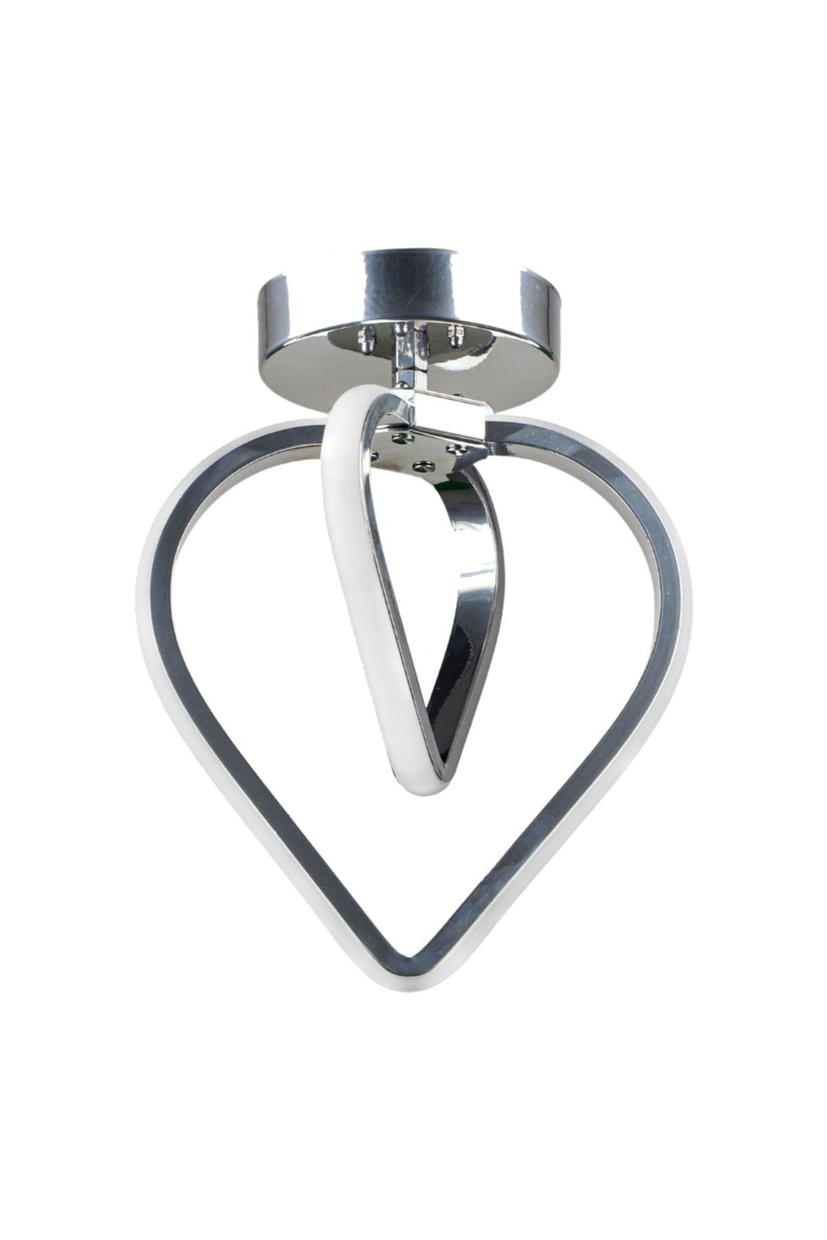 Sevinç 3 Color Led Ceiling Mount Single Chandelier Chrome - Swordslife