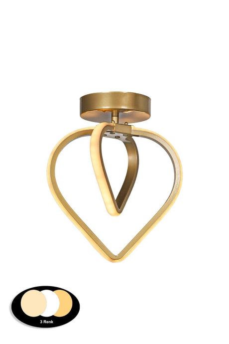 Sevinç 3 Color Led Ceiling Mount Single Chandelier Tumbled - Swordslife