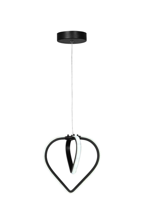Sevinç 3 Color Led Single Chandelier Black - Swordslife