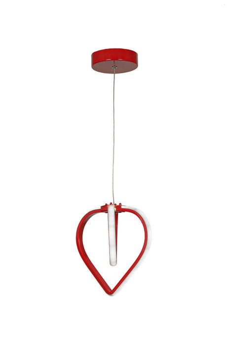 Sevinç 3 Color Led Single Chandelier Red - Swordslife