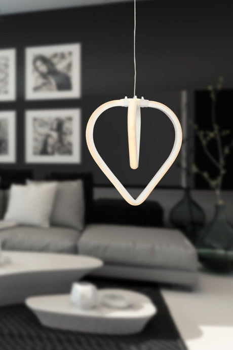 Sevinç 3 Color Led Single Chandelier White - Swordslife