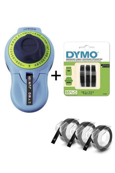 Junior Label Maker 3 Pack Blister Black