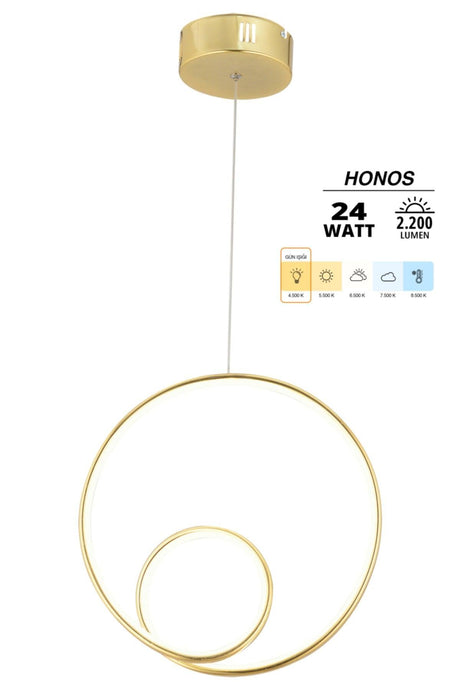 Juno Gold Modern Pendant Lamp Led Chandelier - Swordslife