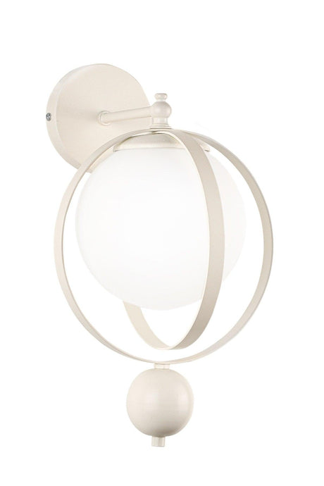 Jupiter Sconce 2 Pieces White White Glass - Swordslife