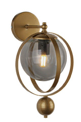 Jupiter Sconce 2 Pieces Tumbled Smoked Glass - Swordslife