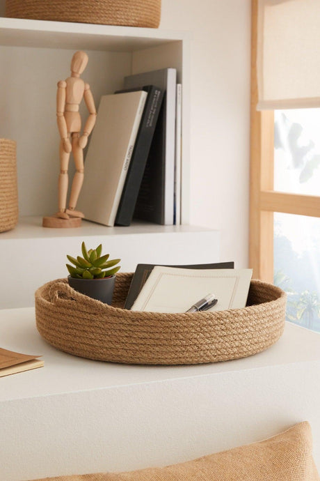 Jute Rope Basket // 30x5 - Swordslife