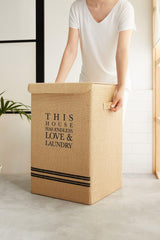 Laundry Box with Jute Lid // 36x36x56 - Swordslife