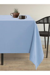 Velvet Textured Sky Blue Table Cloth - Swordslife