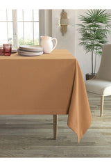 Velvet Textured Cashew Color Table Cloth - Swordslife