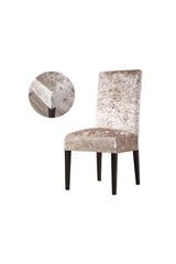Velvet Chair Cover Cover -natural 6 Pieces - Swordslife