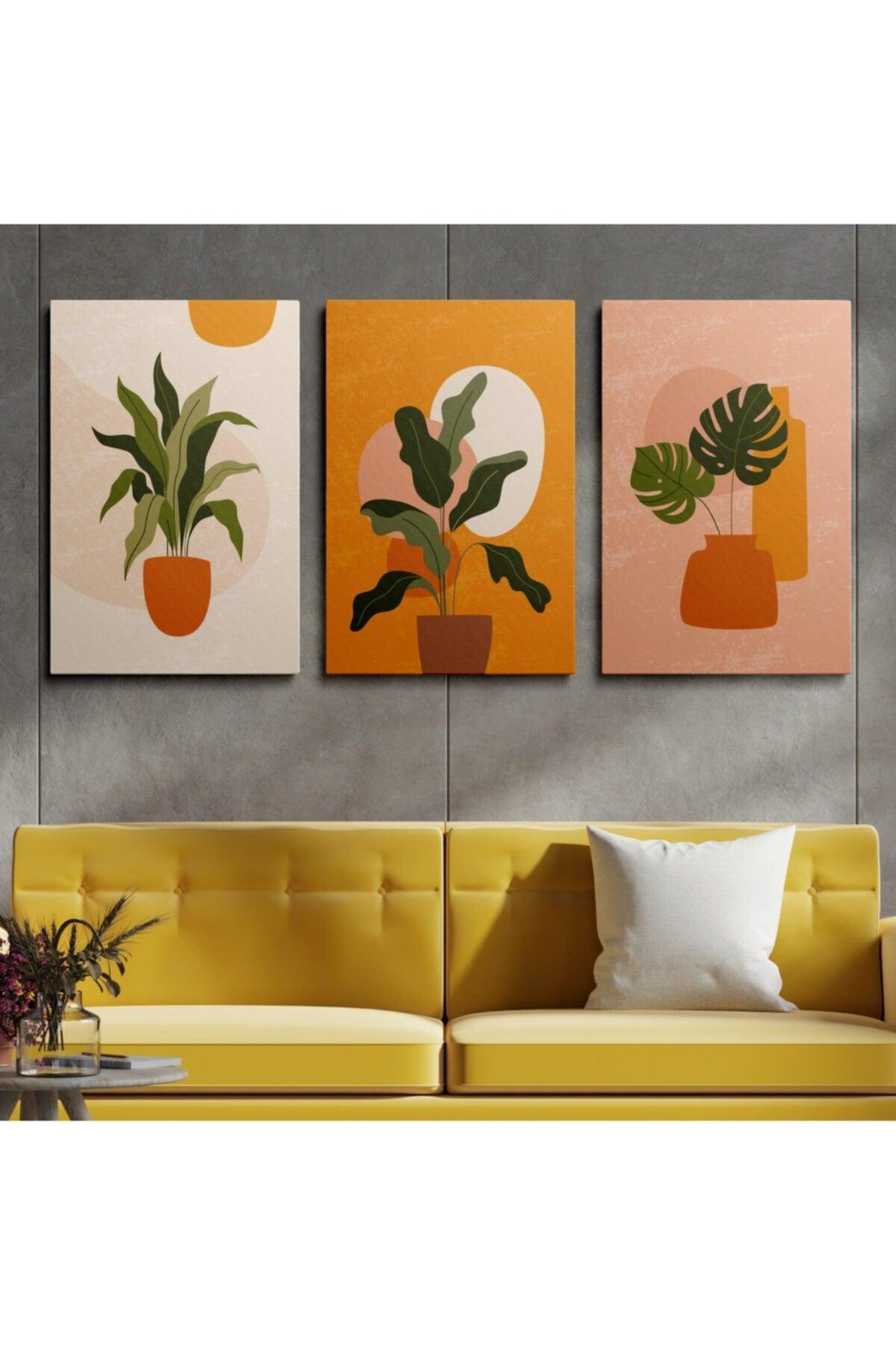 Canvas Wall Painting Set of 3 Paintings Canvas Hp077 - Swordslife