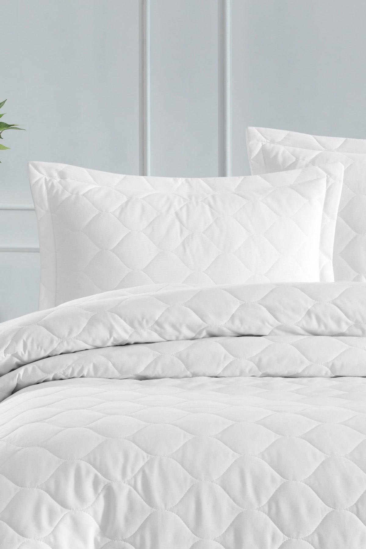 Quilted Pillowcase 2 Pack 50x70cm Freshcolor White - Swordslife