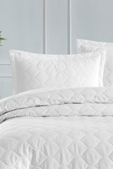 Quilted Pillowcase 2 Pack 50x70cm Freshcolor White - Swordslife