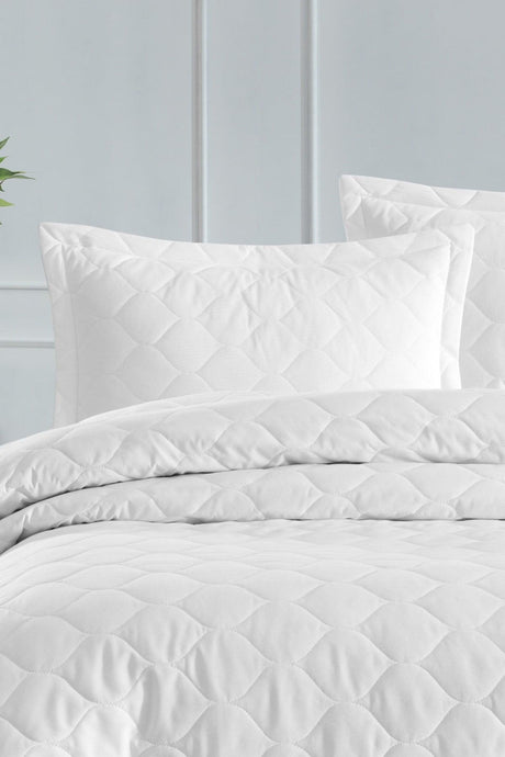 Quilted Pillowcase 2 Pack 50x70cm Freshcolor White - Swordslife