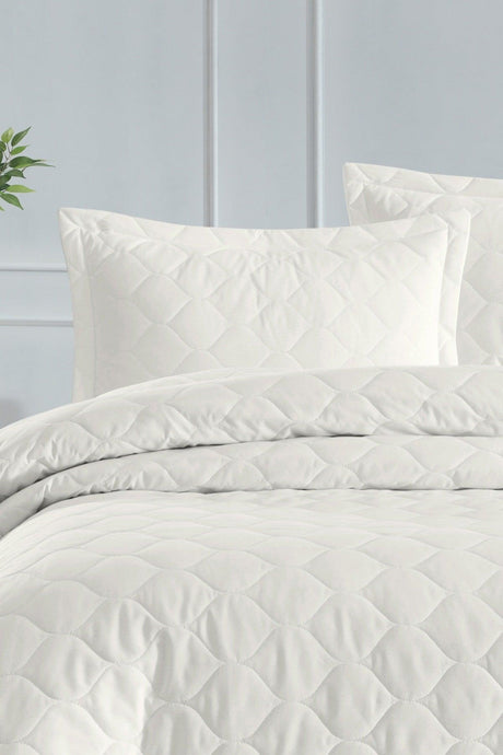 Quilted Pillowcase 2 Pack 50x70cm Freshcolor Ecru - Swordslife