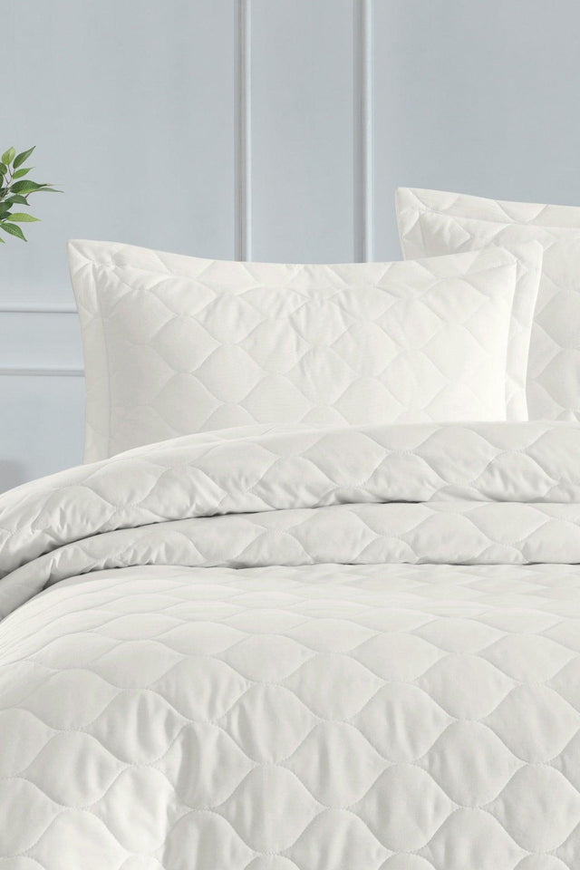 Quilted Pillowcase 2 Pack 50x70cm Freshcolor Ecru - Swordslife